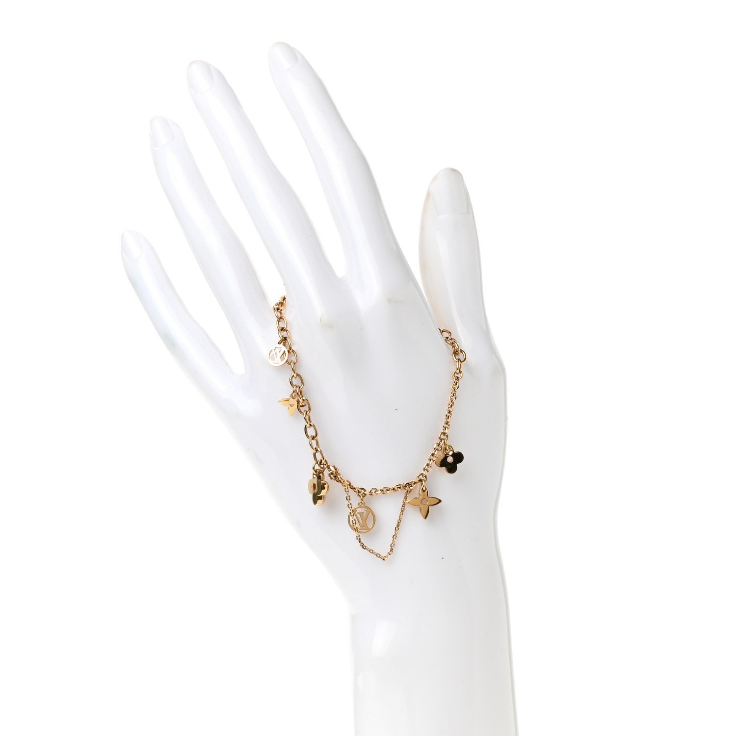 Louis Vuitton Metal Monogram Blooming Supple Bracelet 2 of 5