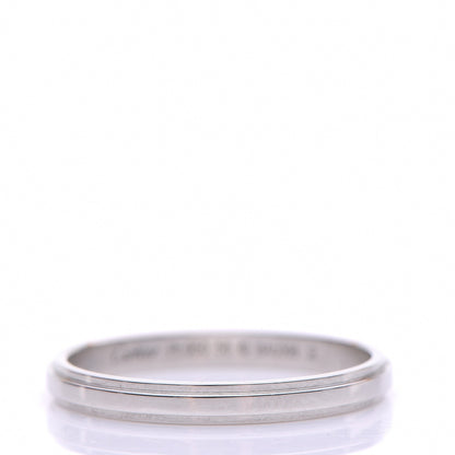 Cartier Platinum Band Ring 58 8.25 3 of 5