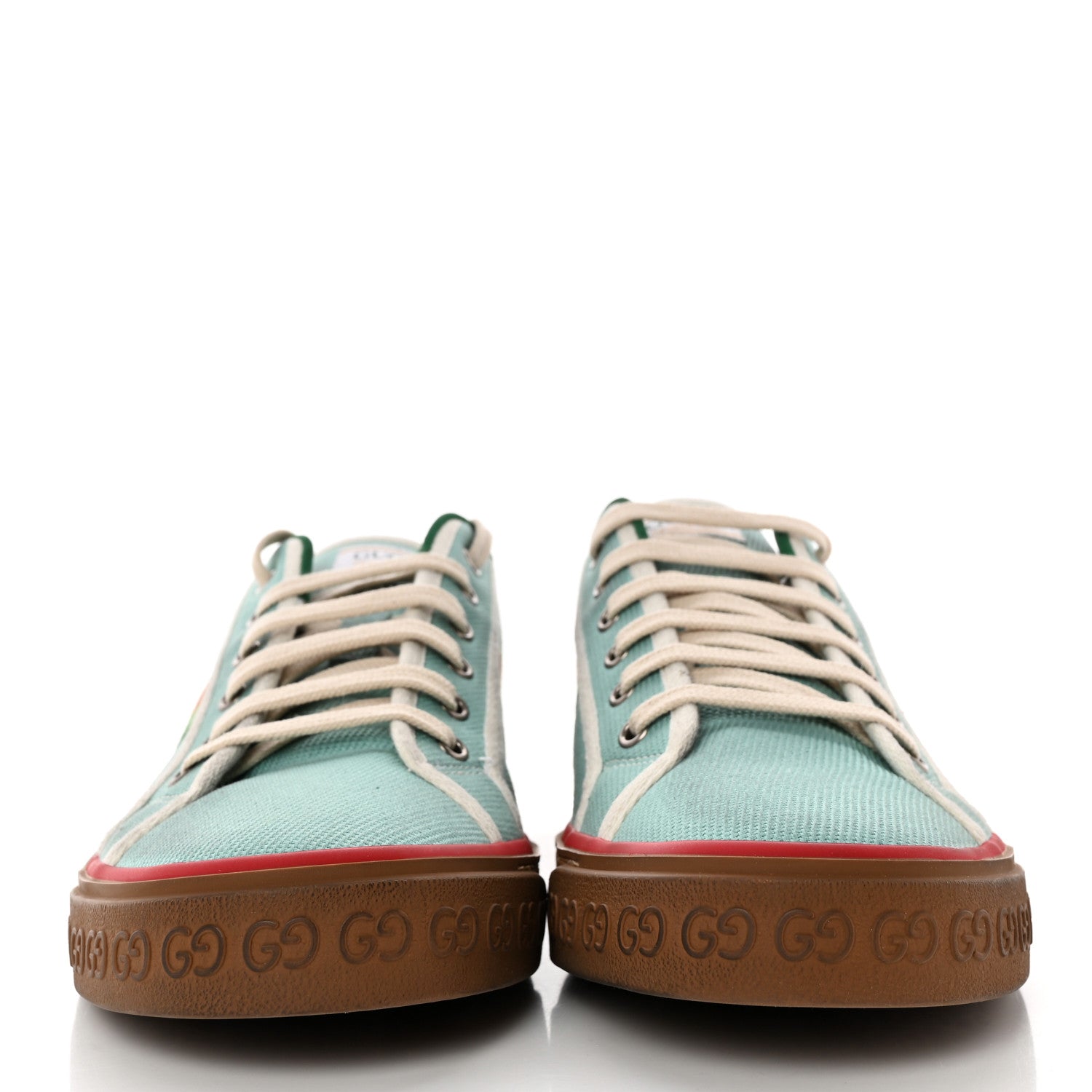 Gucci Tweed Web Mens 1977 Tennis Sneakers 12 Verdan Mystic 2 of 12