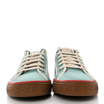 Gucci Tweed Web Mens 1977 Tennis Sneakers 12 Verdan Mystic 2 of 12