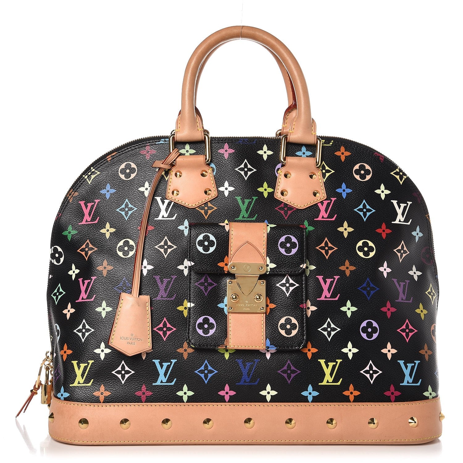 Louis Vuitton Monogram Multicolor Alma GM Black 1 of 12