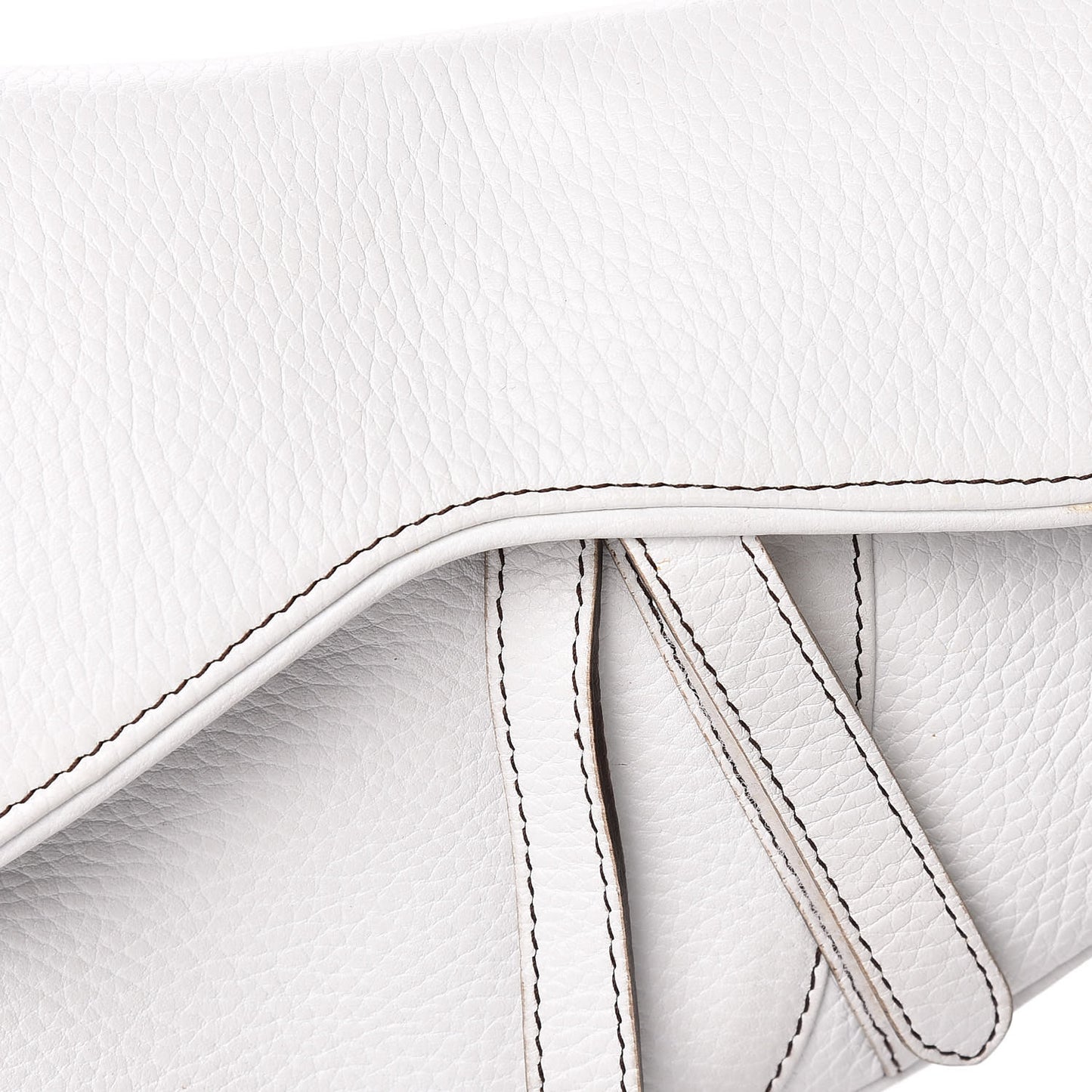 Calfskin Saddle Bag White