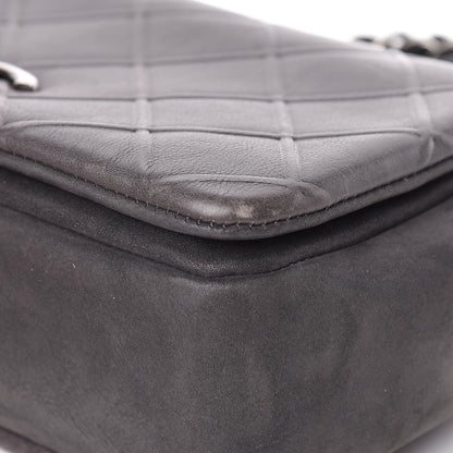 Chanel Calfskin Diamond Embossed New Chic Flap Grey 10 of 14