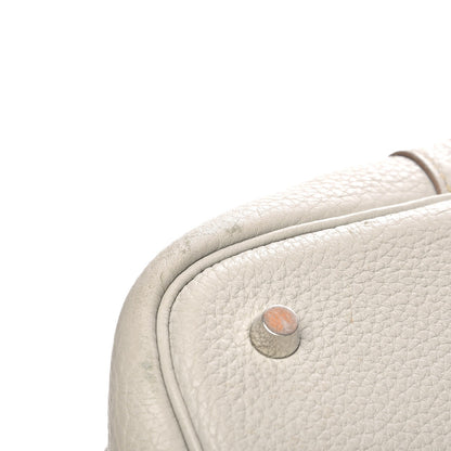 Hermes Taurillon Clemence Picotin 22 MM Gris Perle 8 of 11