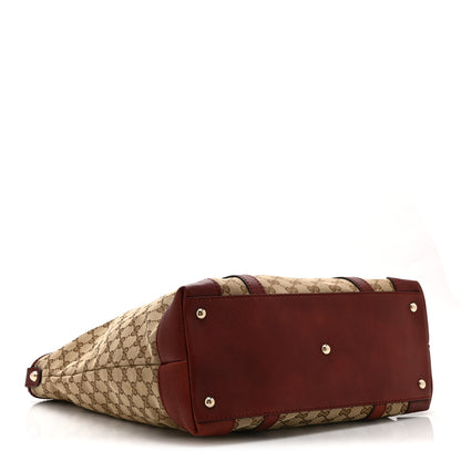Gucci Monogram Large Marrakech Tote Red 4 of 12