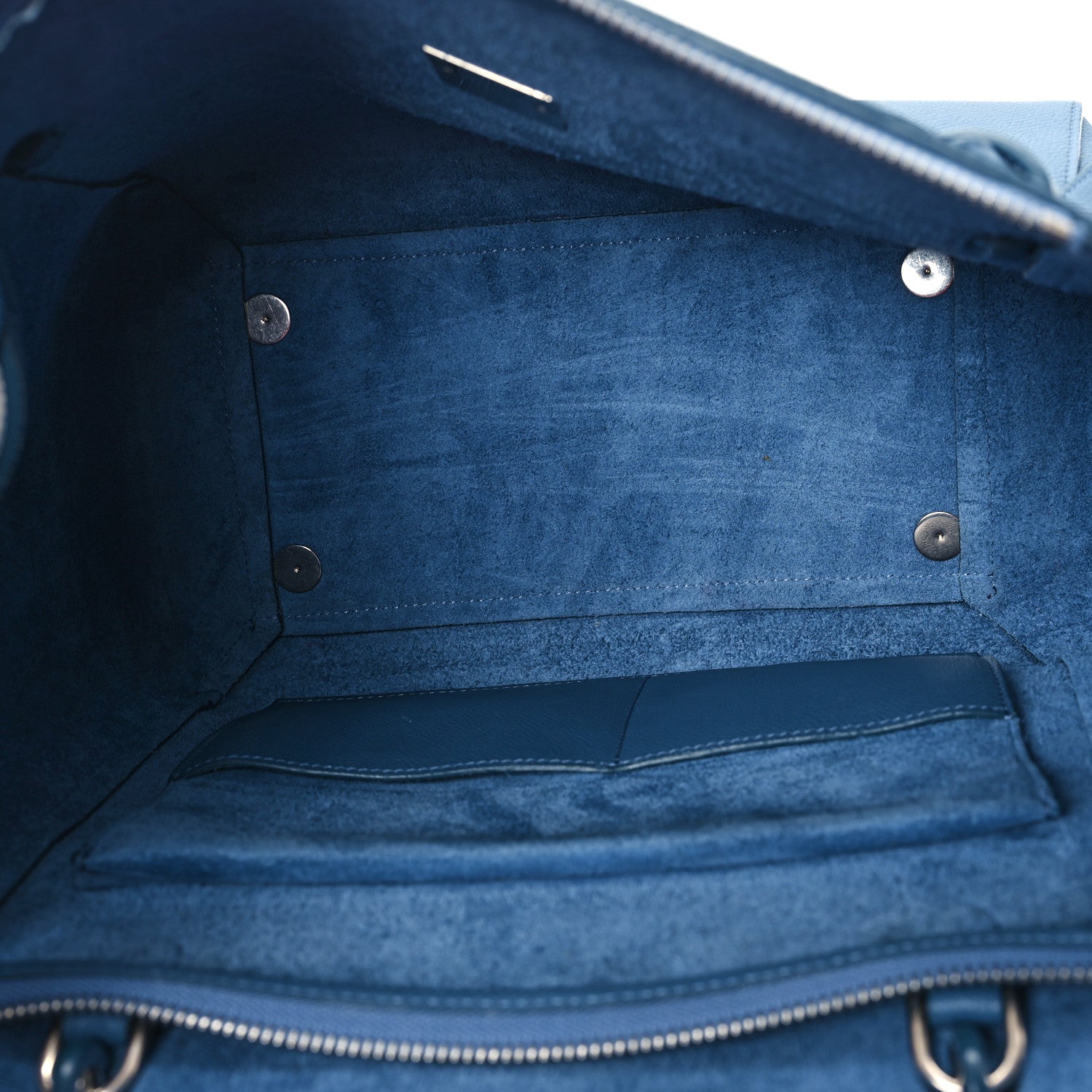 Celine Grained Calfskin Mini Belt Bag Slate Blue 5 of 12