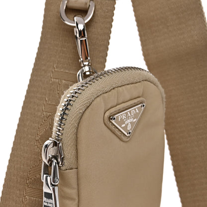 Prada Re-Nylon Triangle Quilted Padded Patchwork System Shoulder Bag Deserto 9 of 10
