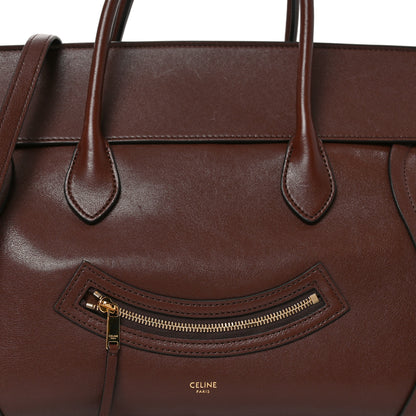 Celine Supple Shiny Lambskin Medium Smiling New Luggage Brick 7 of 9