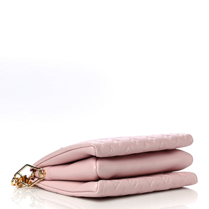 Louis Vuitton Lambskin Embossed Monogram Coussin PM Rose 4 of 13