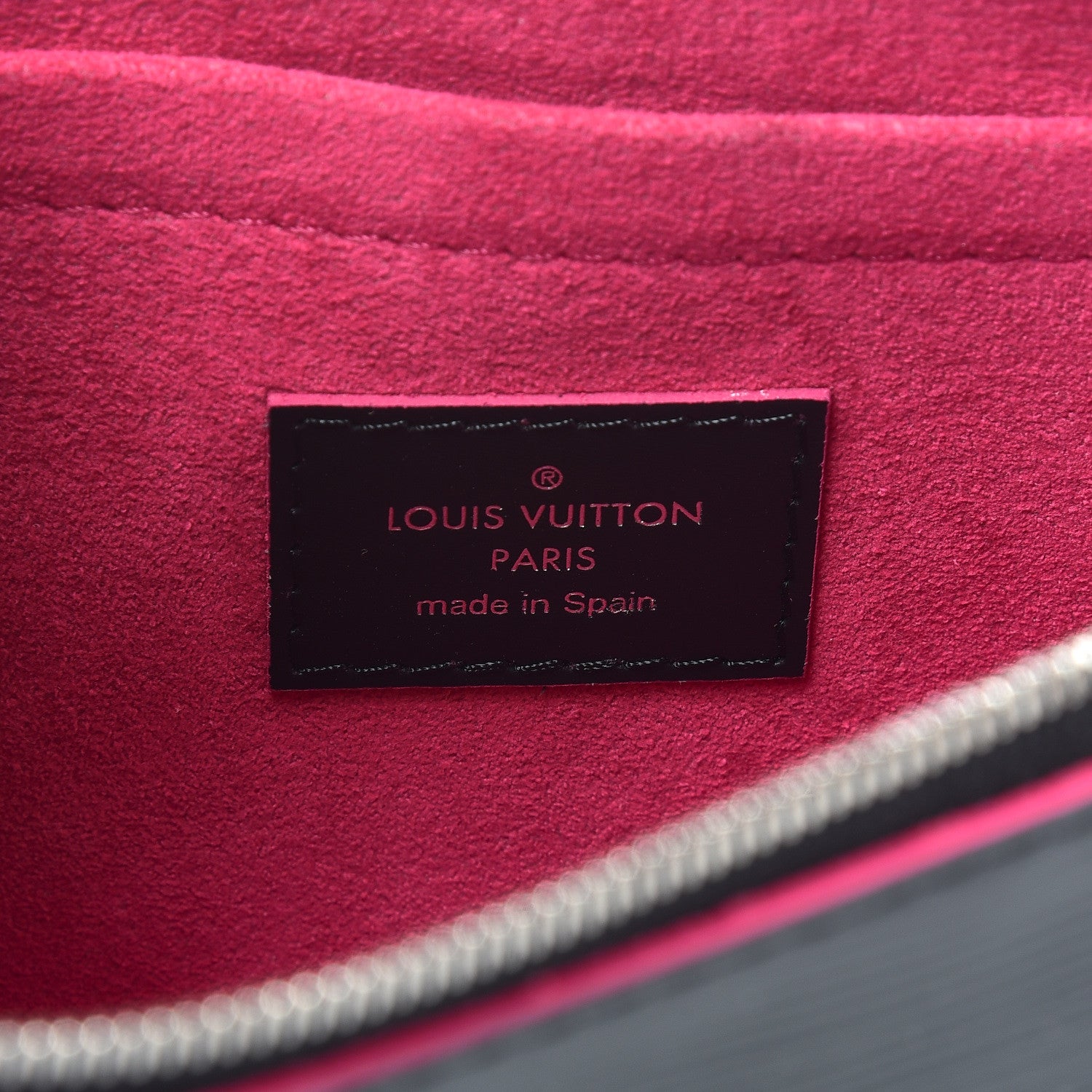 Louis Vuitton Epi Neverfull Pochette MM GM Black Hot Pink 6 of 9