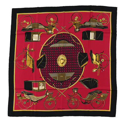 Hermes Silk Les Voitures A Transformation Scarf 90 1 of 4
