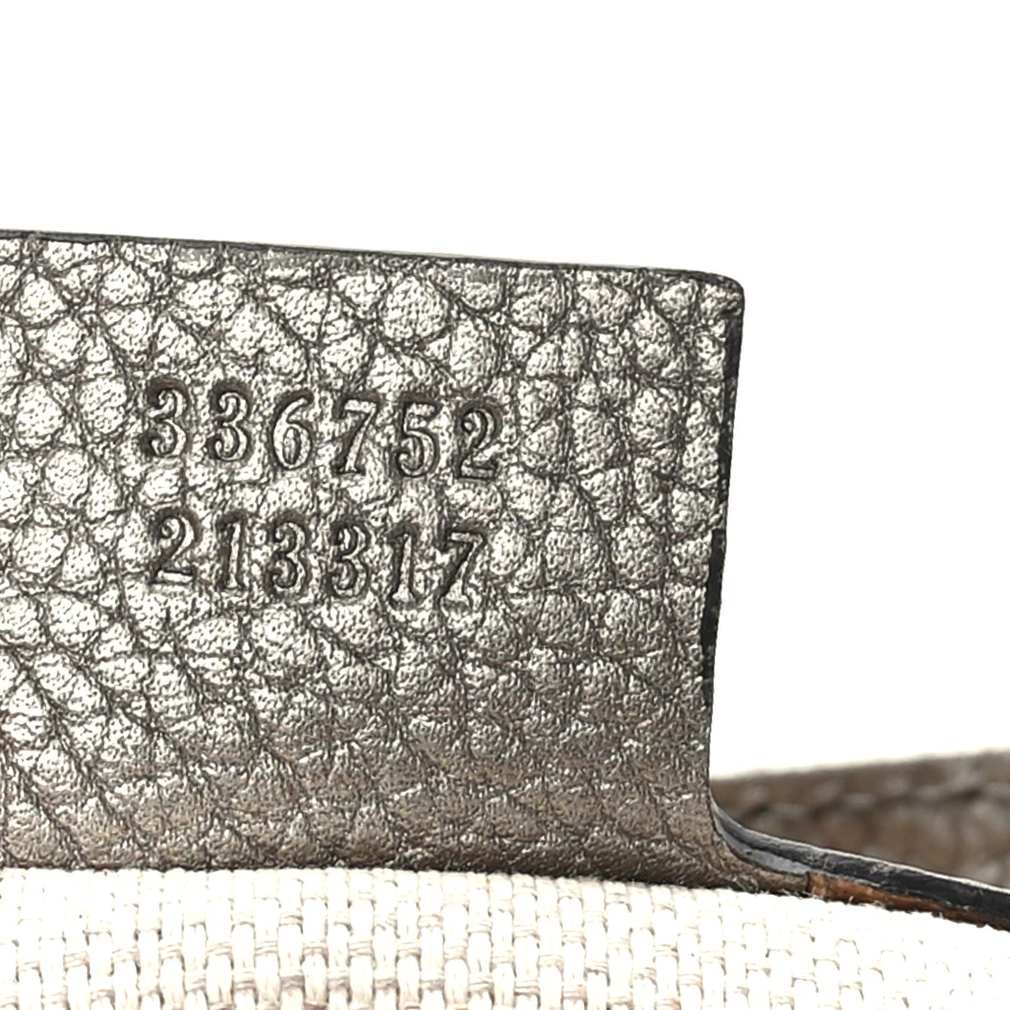 Metallic Pebbled Calfskin Medium Soho Flap Crossbody Golden Beige
