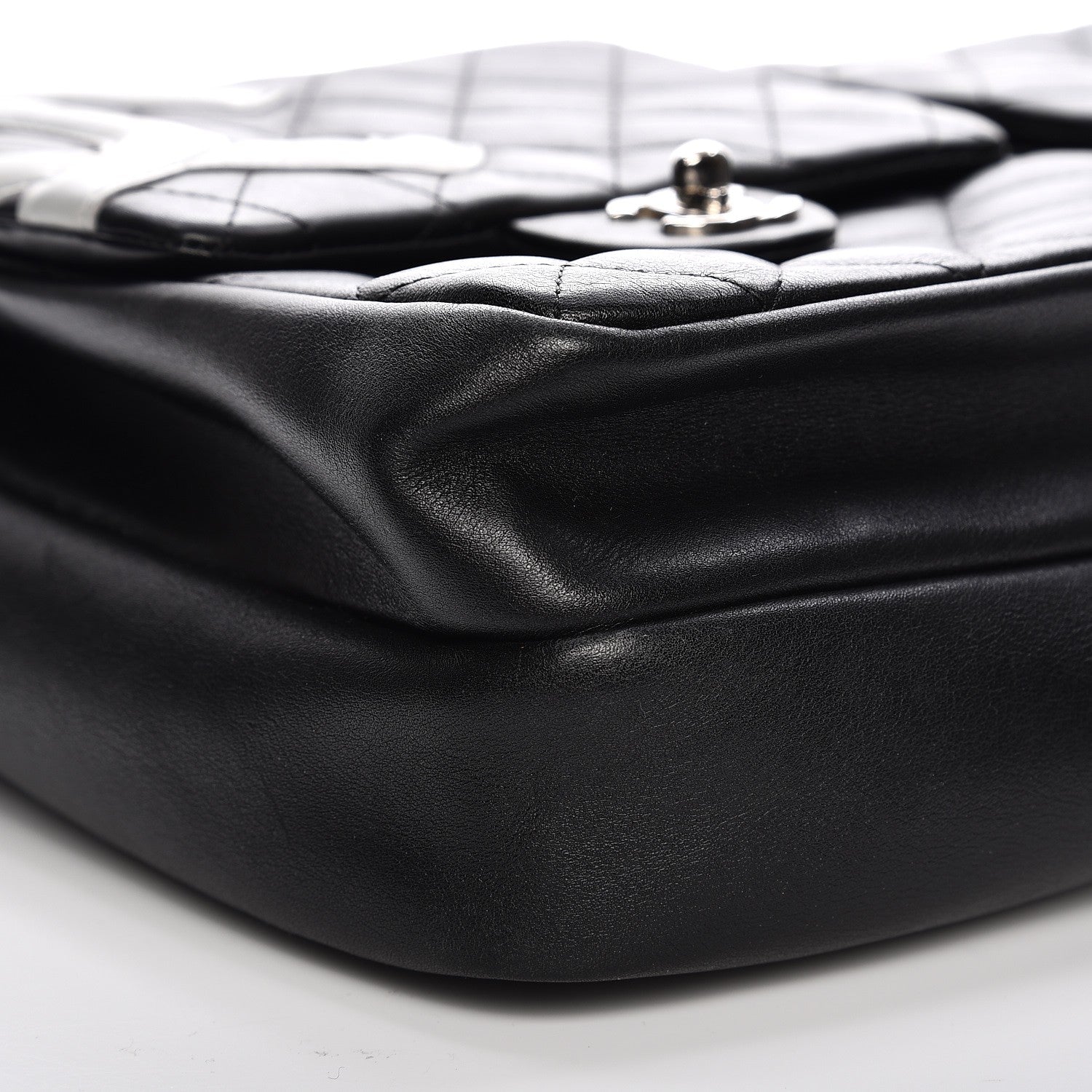 Chanel Calfskin Quilted Cambon Multipocket Top Handle Bag Black 9 of 10