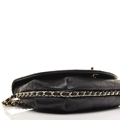 Chanel Calfskin Stitched Messenger Flap Black 7 of 8