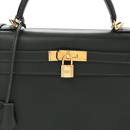 Hermes Box Kelly Sellier 32 Vert Fonce 8 of 16