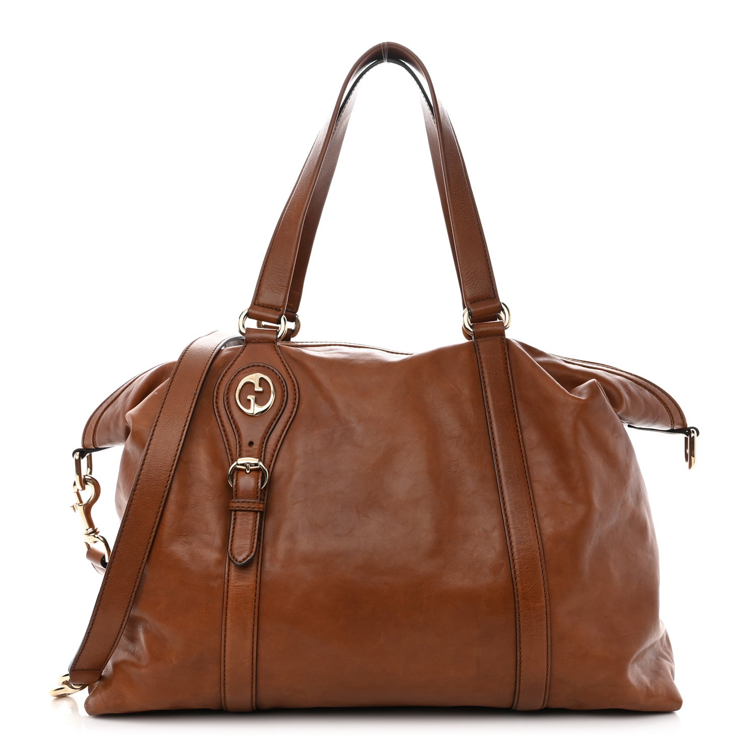Gucci Calfskin 1973 Hobo Brown 1 of 9