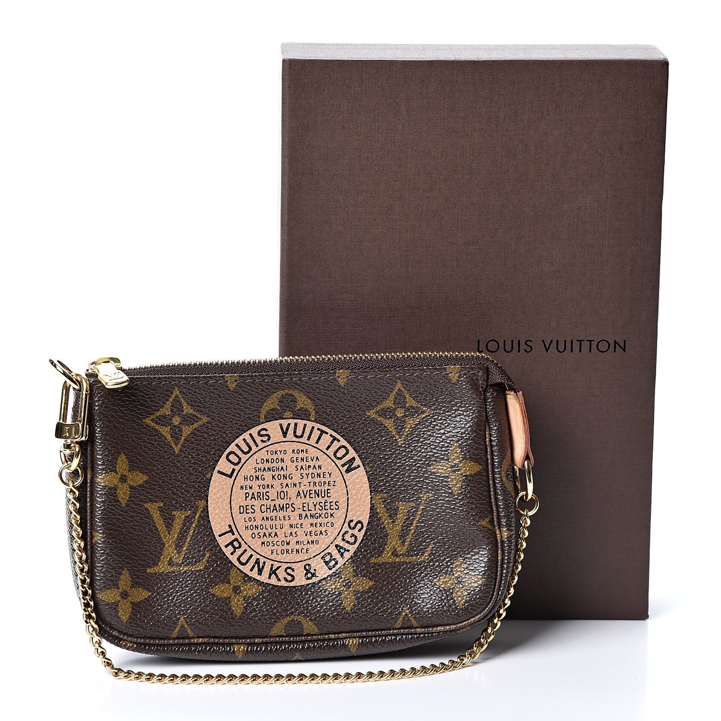 Monogram Complice Trunks and Bags Mini Pochette Accessories Beige