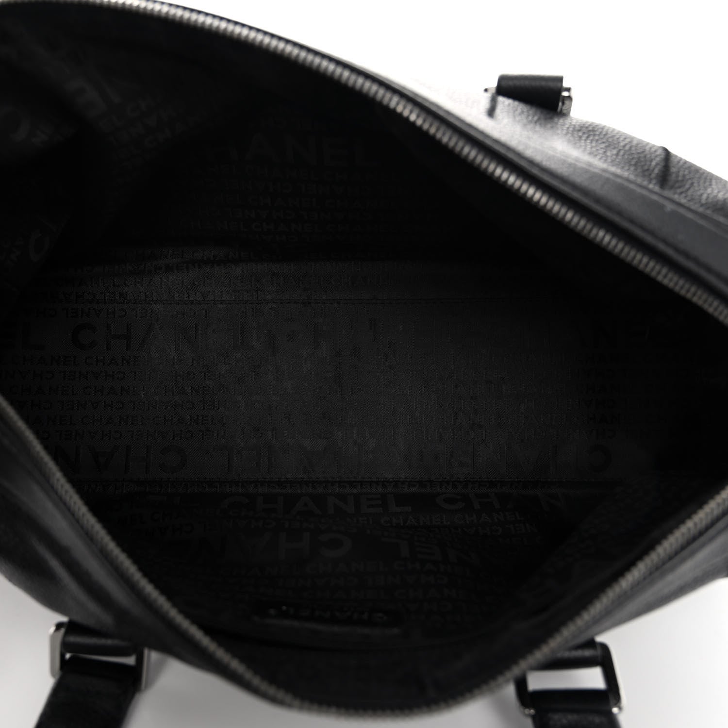 Chanel Caviar Square Stitched Tote Black 5 of 10