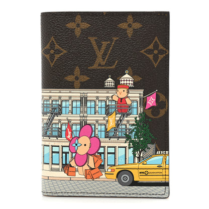 Louis Vuitton Monogram 2022 Christmas Animation New York Soho Passport Cover Yellow 1 of 9