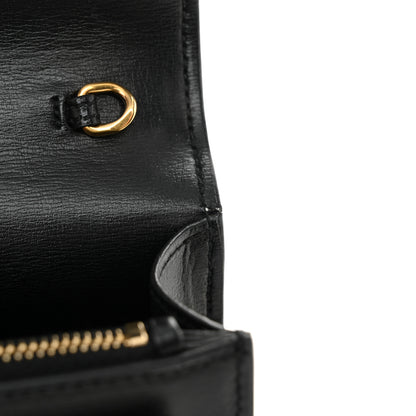 Saint Laurent Calfskin Monogram Sunset Chain Wallet Black 12 of 15