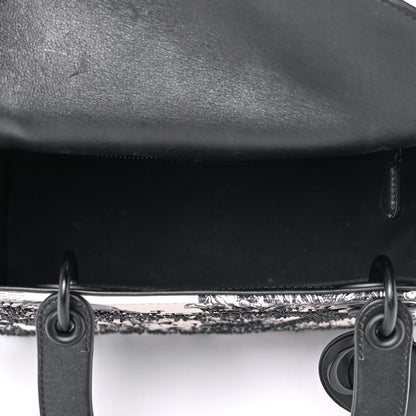 Christian Dior Ultra Matte Embroidered Medium Lady Dior Black 4 of 15
