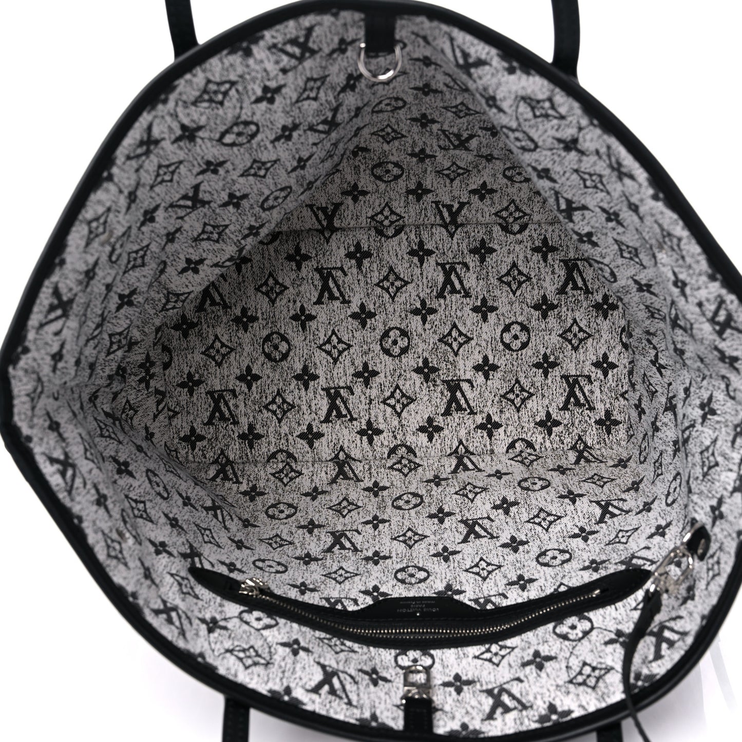 Denim Monogram Jacquard Neverfull MM Grey