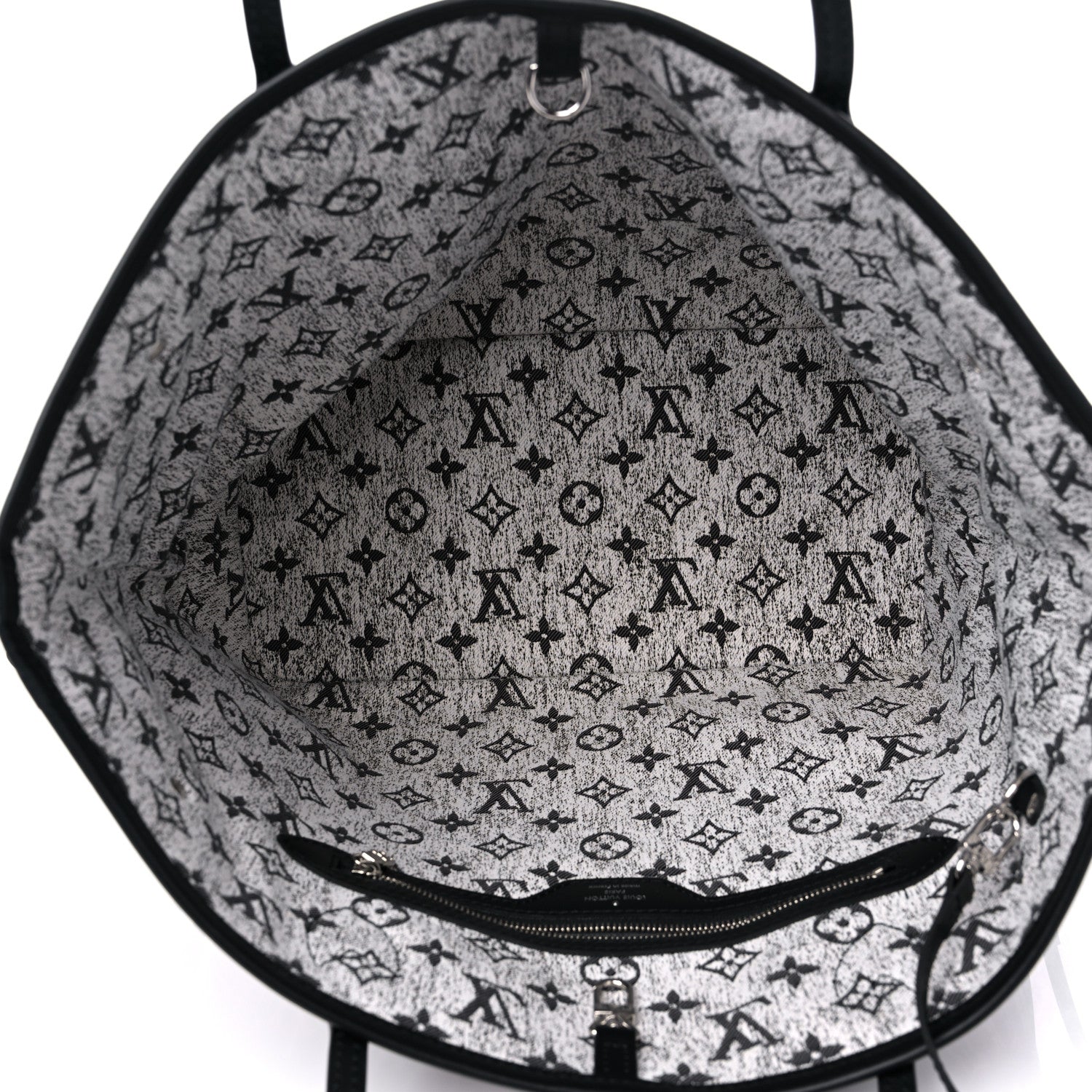 Louis Vuitton Denim Monogram Jacquard Neverfull MM Grey 6 of 9