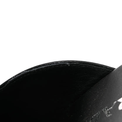 Prada Spazzolato Triangle 40mm Loafer Mules 37.5 Black 9 of 10