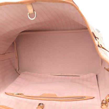 Louis Vuitton Damier Azur Neo Neverfull MM Rose Ballerine 6 of 17