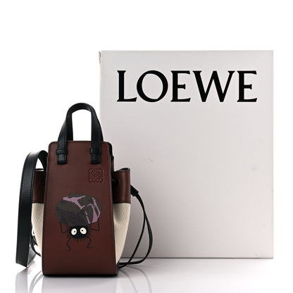 Loewe X Spirited Away Calfskin Textile Susuwatari Mini Hammock Shoulder Bag Havane Ecru 13 of 13