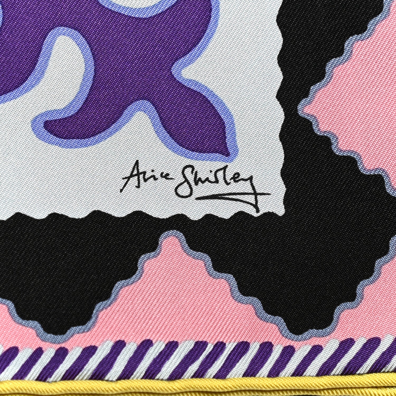 Hermes Silk Appaloosa Des Steppes Scarf 90 White Casse Marine Violet 4 of 5