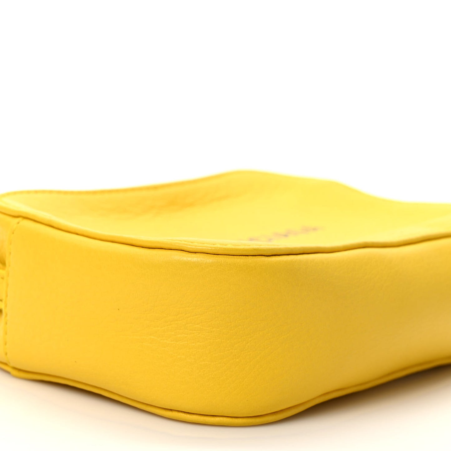 Smooth Calfskin Logo XS Everyday Camera Bag Jaune Soleil Black