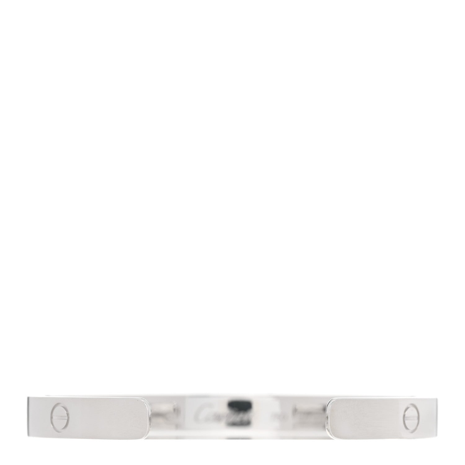 Cartier 18K White Gold LOVE Cuff Bracelet 18 2 of 3