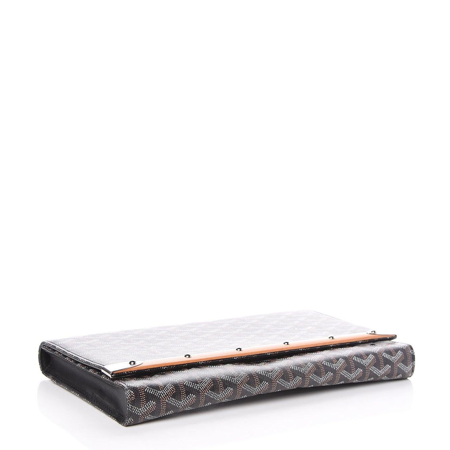 Goyardine Monte Carlo Bois Clutch Black