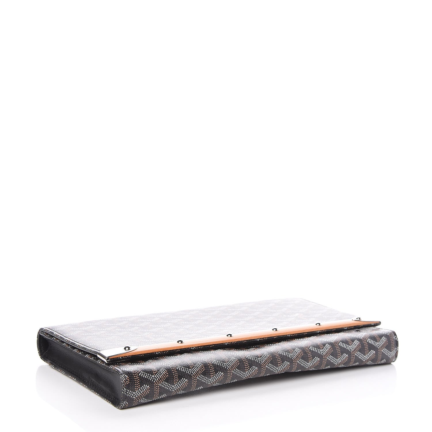 Goyard Goyardine Monte Carlo Bois Clutch Black 4 of 7