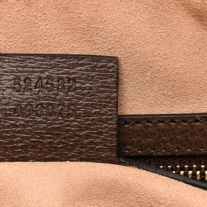 Gucci GG Supreme Monogram Web Medium Ophidia Boston Brown 7 of 13