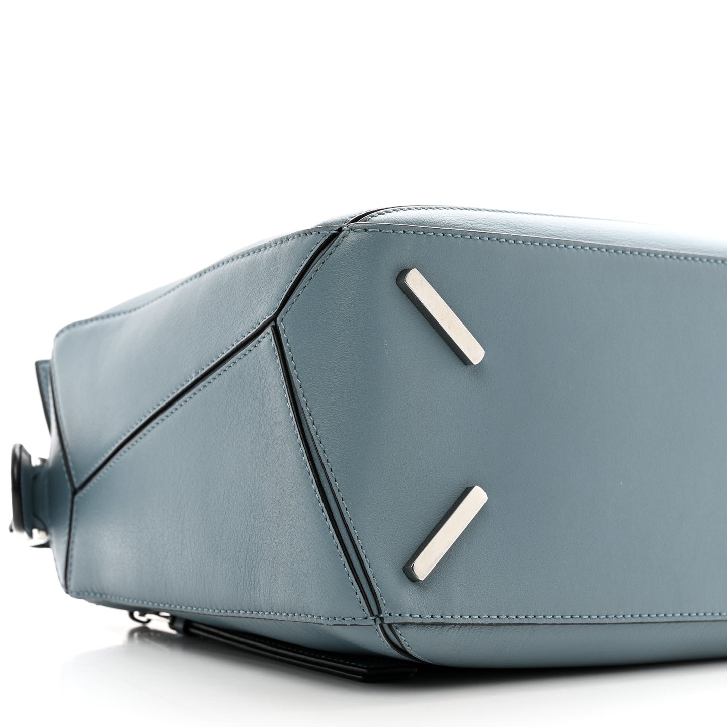 Calfskin Medium Puzzle Bag Stone Blue