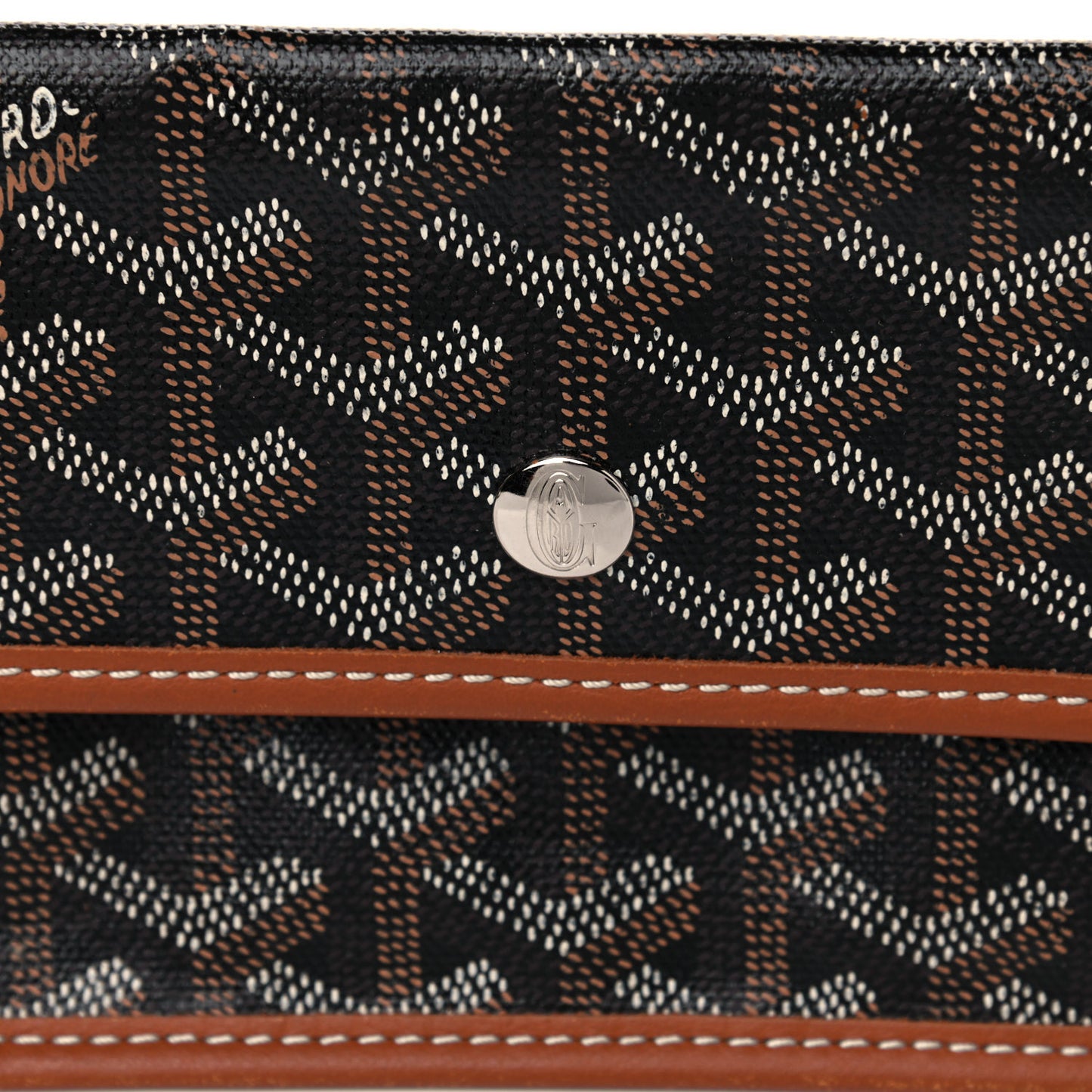 Goyardine Pouch Black Gold