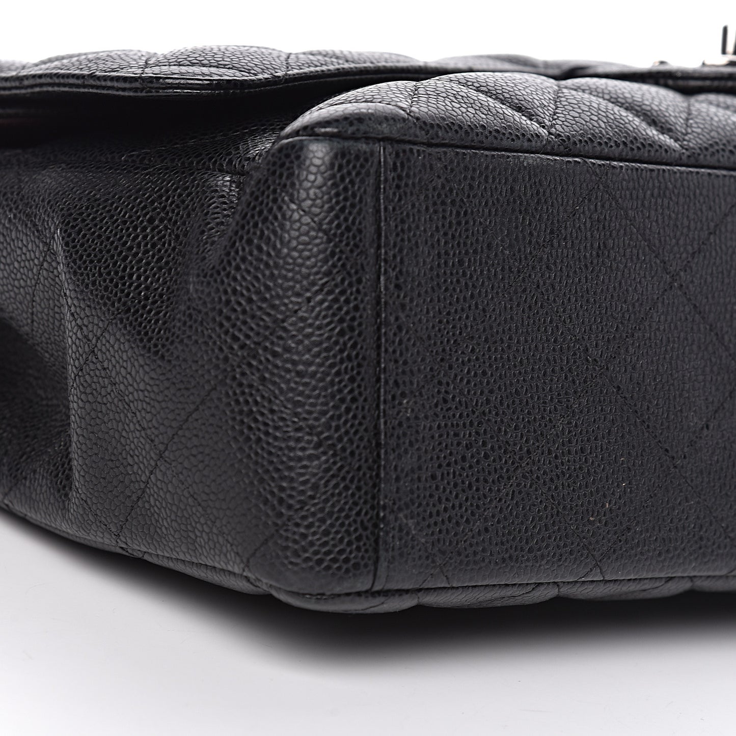 Caviar Quilted Maxi Double Flap Black