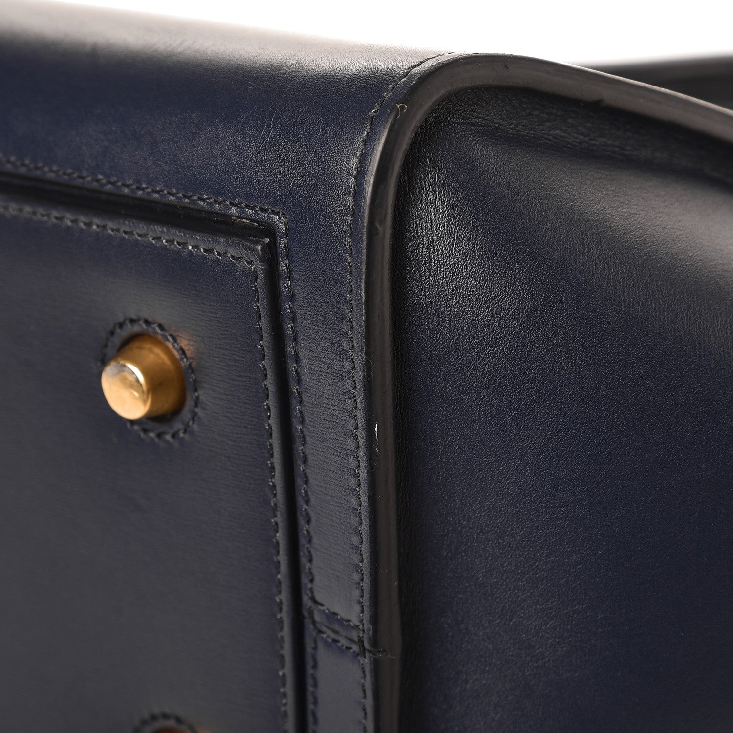Celine Palmelato Calfskin Mini Tie Knot Tote Navy Blue 9 of 16