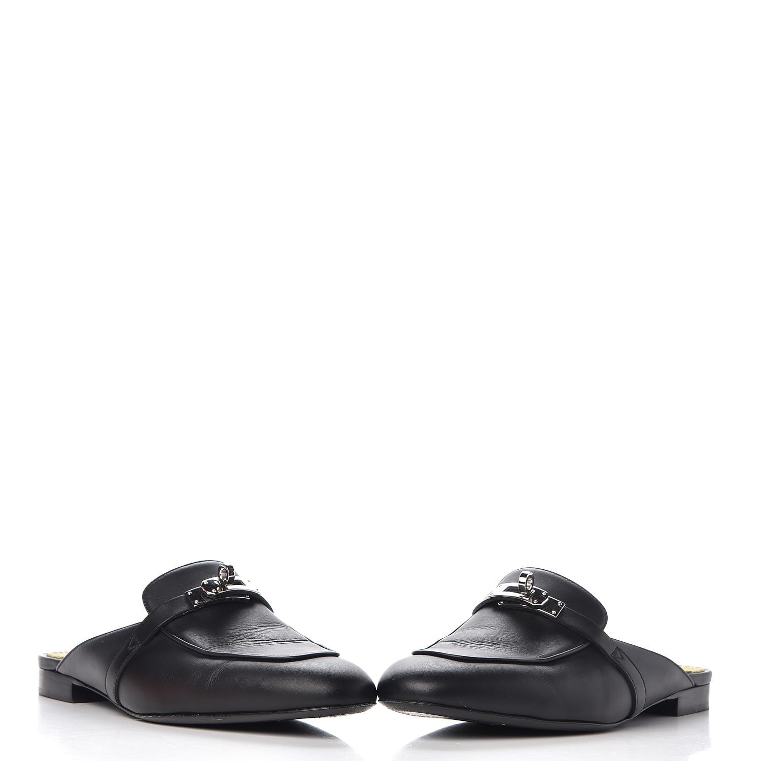Hermes Calfskin Oz Mules 39 Black 5 of 13