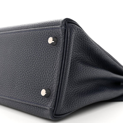 Hermes Togo Kelly Retourne 28 Bleu Nuit 9 of 10