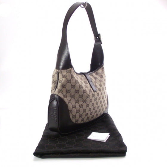 Gucci Canvas Monogram Jackie O Hobo 3 of 11