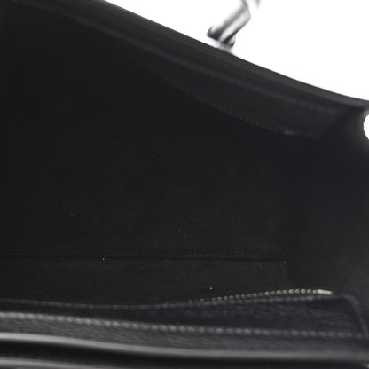 Celine Drummed Calfskin Nano Luggage Black 5 of 11