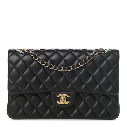 Chanel Lambskin Quilted Medium Double Flap Black 1 of 17