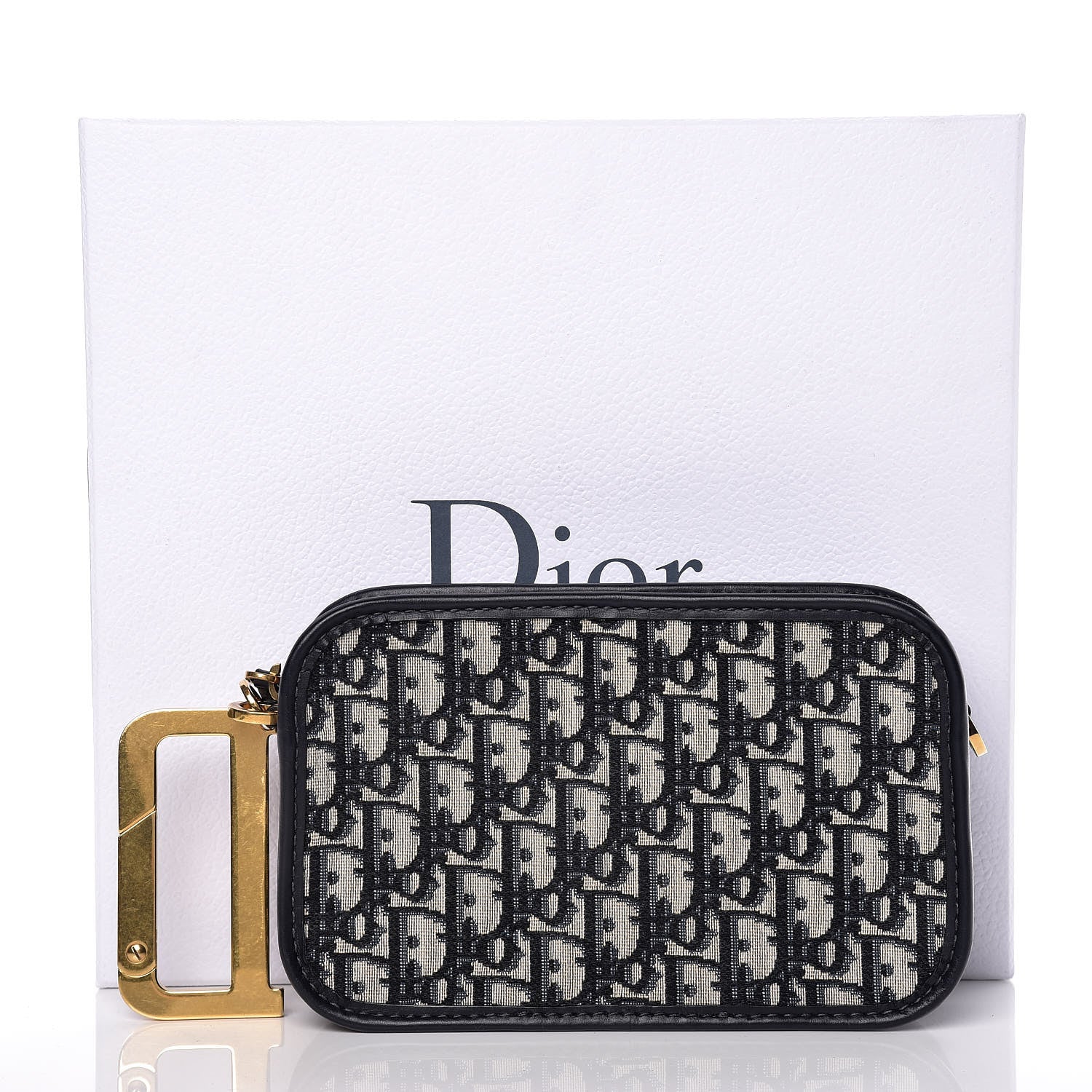 Christian Dior Oblique Diorquake Clutch Blue 11 of 11