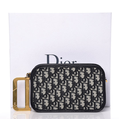 Christian Dior Oblique Diorquake Clutch Blue 11 of 11