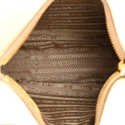 Prada Saffiano Lux Mini Re-Edition Shoulder Bag Platino 5 of 13