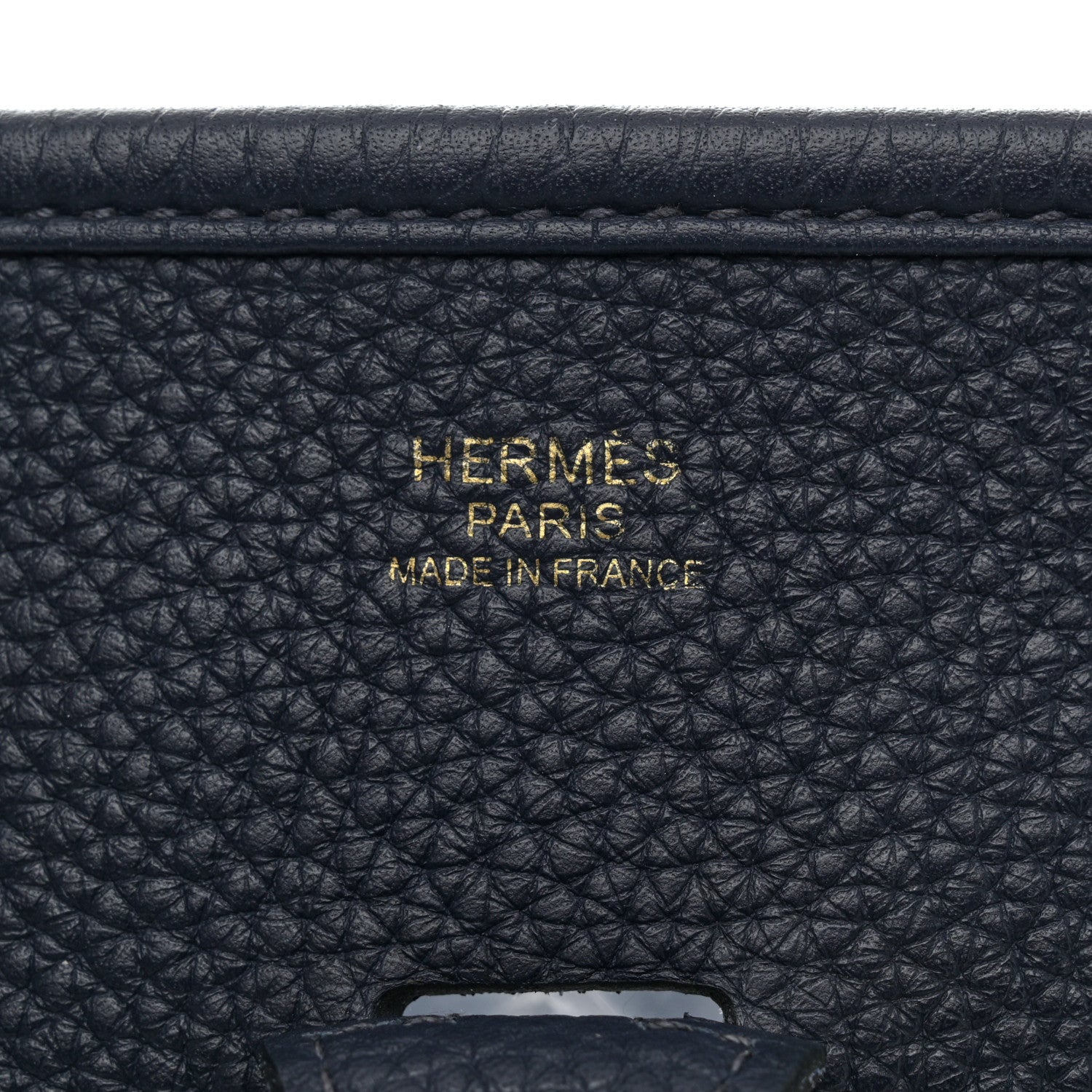 Hermes Taurillon Clemence Evelyne III PM Bleu Nuit 5 of 10