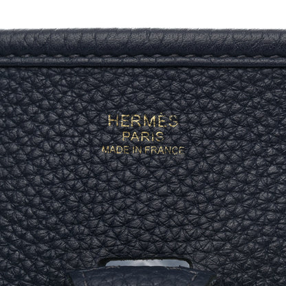 Hermes Taurillon Clemence Evelyne III PM Bleu Nuit 5 of 10